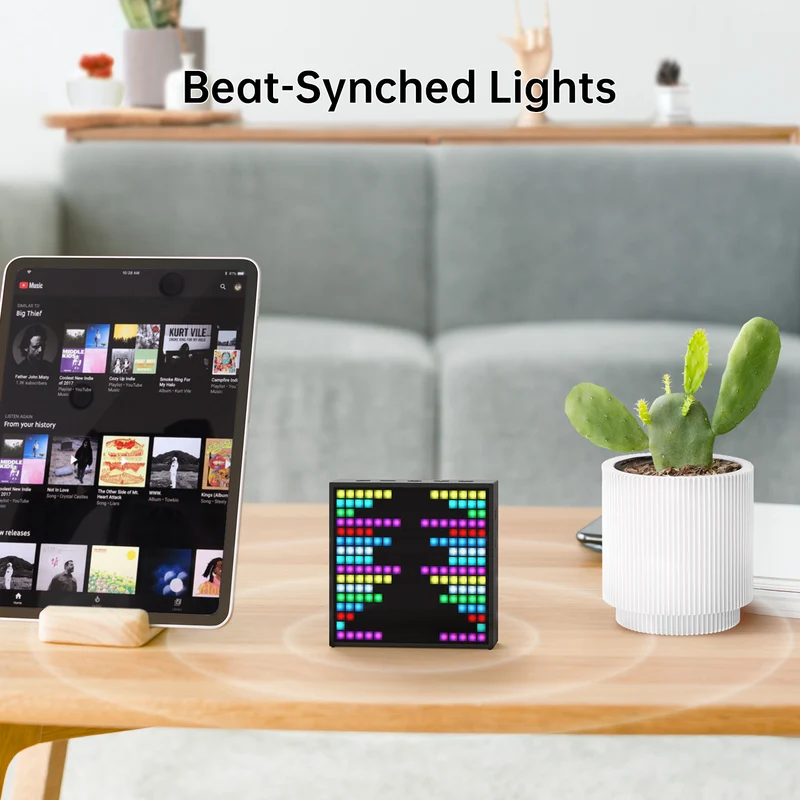 Divoom Timebox-Evo Pixel Art Bluetooth Speaker with 16x16 DIY LED Display