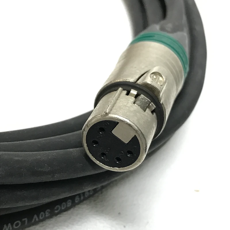 Neutrik DMX512-10-5P 10 foot High Quality Professional Grade DMX Data Transmission Cable w/ XLR-M 5 pins to XLR-F 5 pins Premium DATA Cable - DEMO