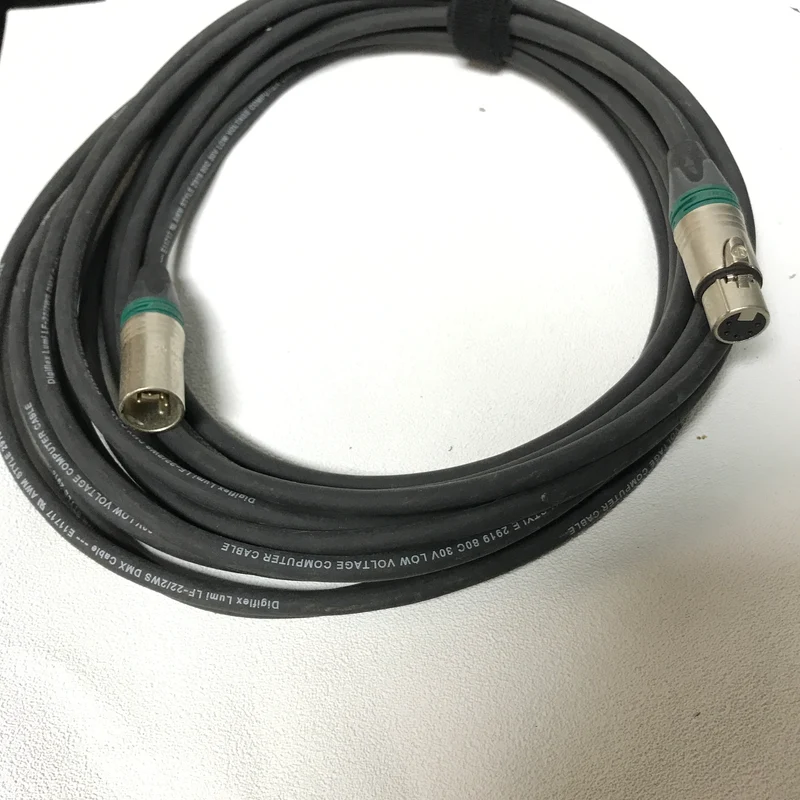 Neutrik DMX512-25-5P 25 foot High Quality Professional Grade DMX Data Transmission Cable w/ XLR-M 5 pins to XLR-F 5 pins Premium DATA Cable - DEMO