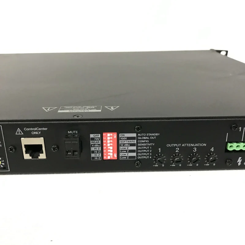 Bose PowerShare PS404A Adaptable Power Amplifier 4 x 100W Low/High imp. Power Amplifier w/ Dual Feedback Loop System, Integrated DSP, 24-ch. rAmpLink I/O, and Auto-Standby- DEMO
