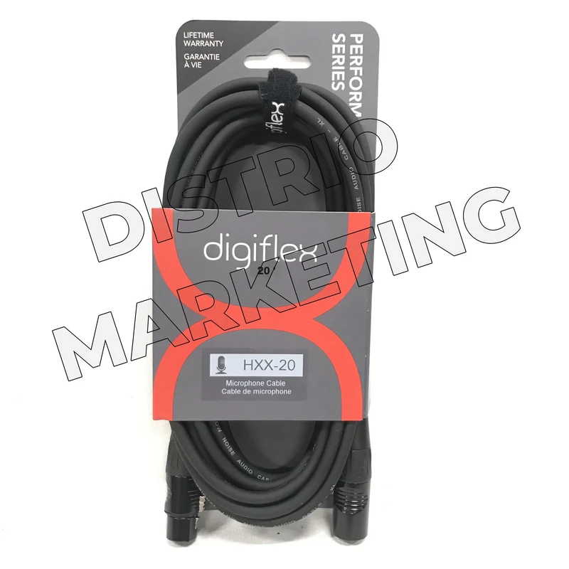 Digiflex 20ft. HXX-20 XLR Male To XLR Female Microphone Cable