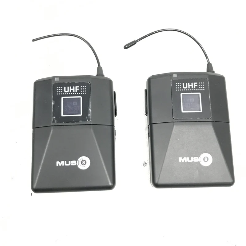 Music8 M8-200HS UHF Professional Wireless Dual Microphone Headset