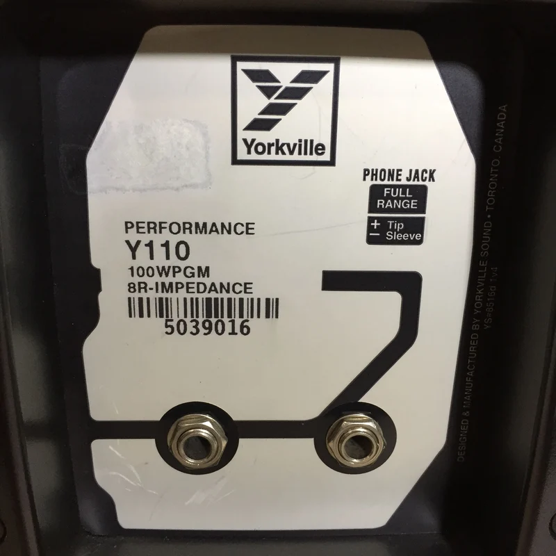 Yorkville Y110 Two-Way Passive Loudspeaker #2562 - USED