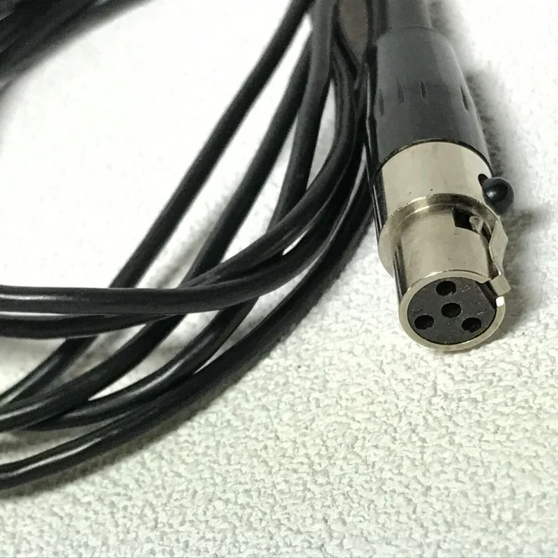 Shure WL50B Omnidirectional Lavalier Condenser Subminiature Microphone with TA4F Connector for use with Shure Wireless Transmitters, Black - DEMO
