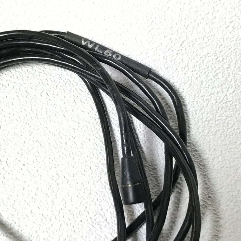 Shure WL50B Omnidirectional Lavalier Condenser Subminiature Microphone with TA4F Connector for use with Shure Wireless Transmitters, Black - DEMO