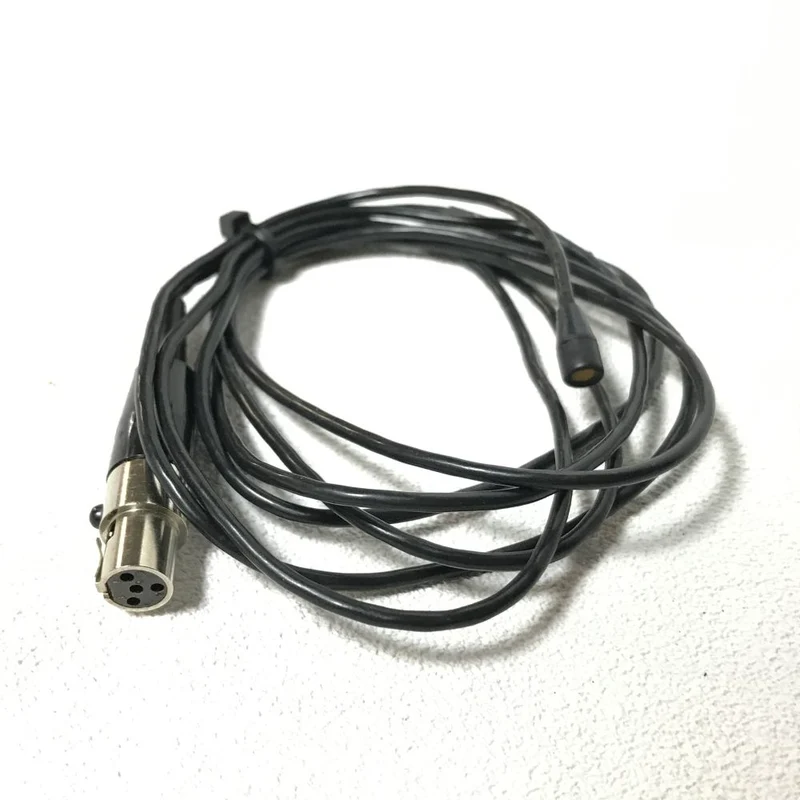 Shure WL50B Omnidirectional Lavalier Condenser Subminiature Microphone with TA4F Connector for use with Shure Wireless Transmitters, Black - DEMO