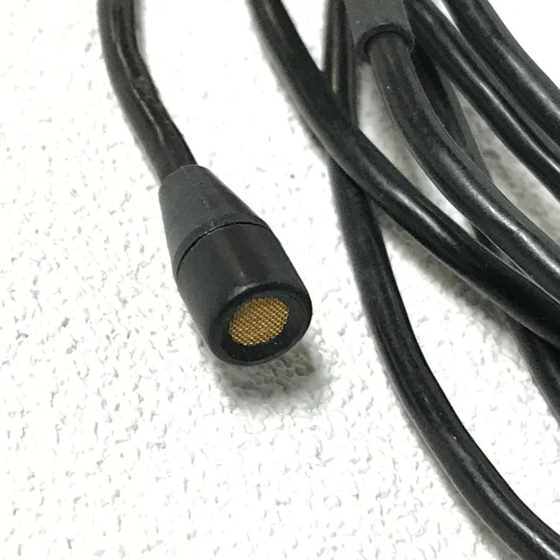 Shure WL50B Omnidirectional Lavalier Condenser Subminiature Microphone with TA4F Connector for use with Shure Wireless Transmitters, Black - DEMO
