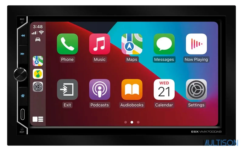 ESX VMX700DAB - Autoradio 2-DIN avec Écran 7 Pouces Carplay Android Auto