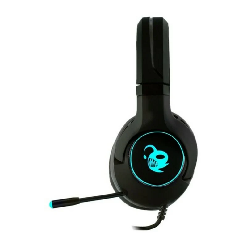 Casque avec microphone CoolBox RGB Pro Deep Chroma Noir