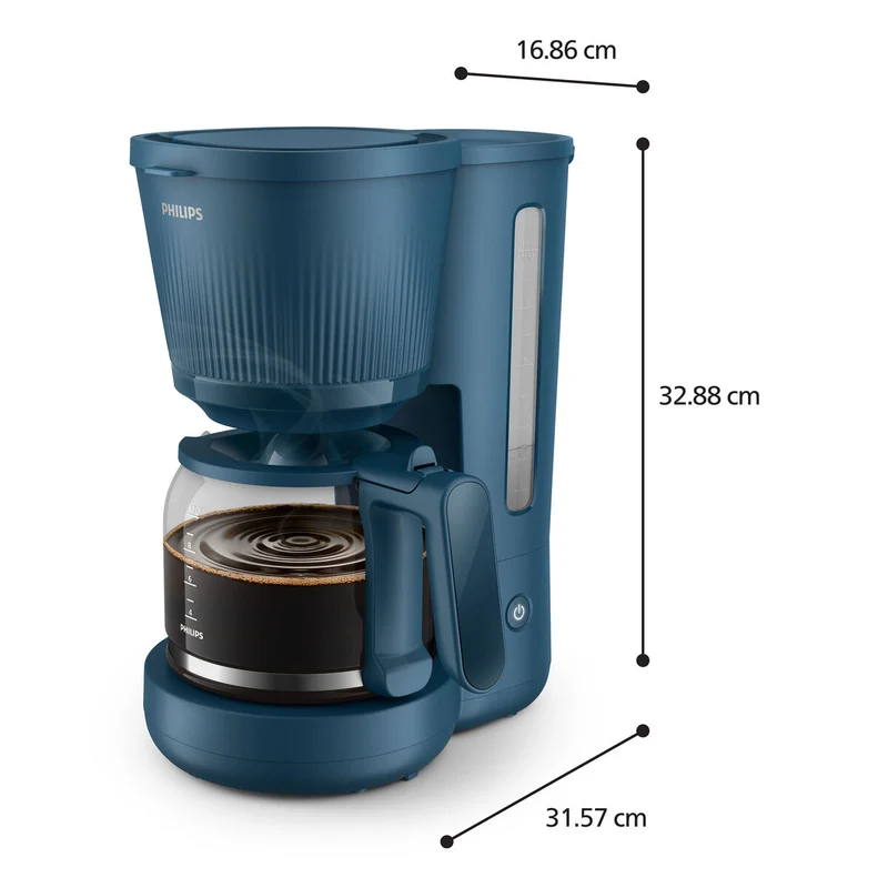 Machine à café filtre Philips HD7411/70 Bleu 1,3 L