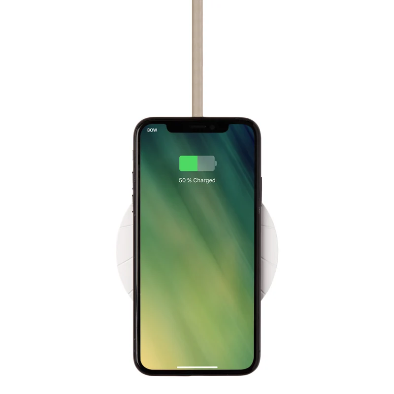 LEXON (レクソン) Qi認証ワイヤレス充電器 BALI LL126WH スマホ充電 最大10W出力