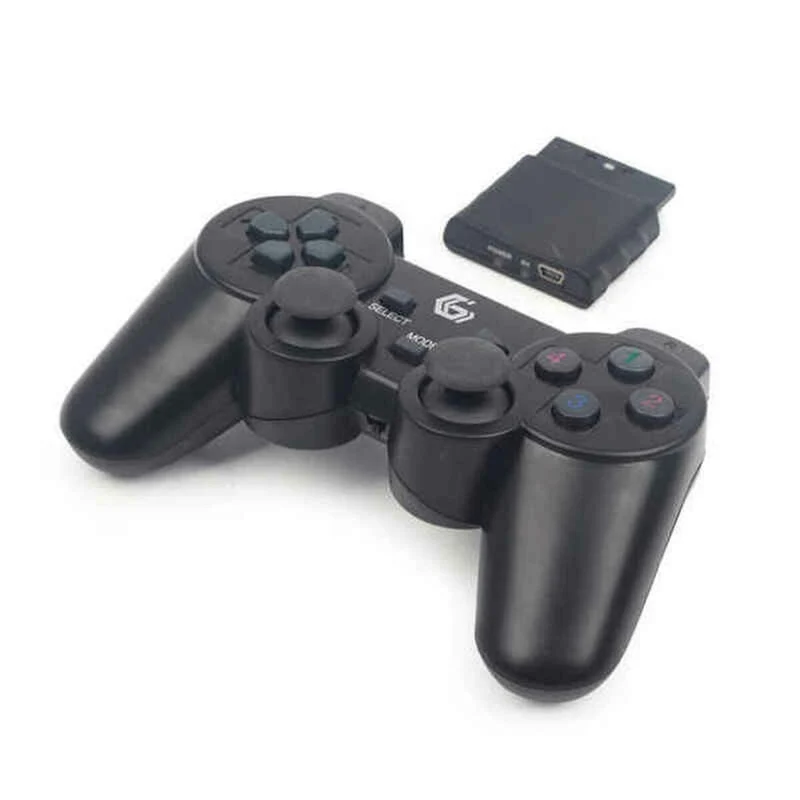 Manette de jeu sans fil GEMBIRD Dual Gamepad PC PS2 PS3 Noir