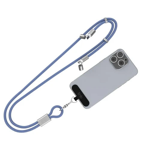 Câble tour de cou USB-C vers USB-C 60W – 2-en-1 Bleu