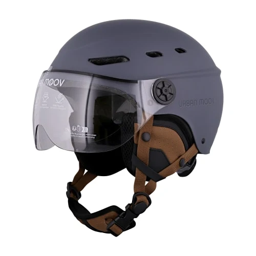Casque de protection avec visière et cache-oreilles détachables VISOR - BLEU MARINE TAILLE M
