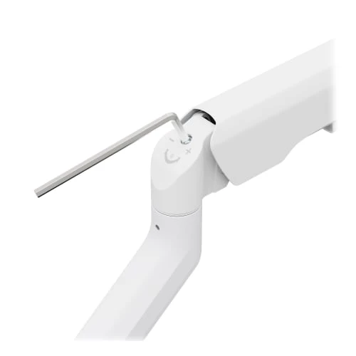 Double bras support articulé pour moniteur - blanc