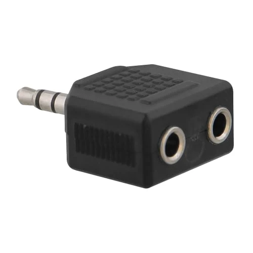 Adaptateur 2 jack 3,5m femelle / jack 3,5mm mâle