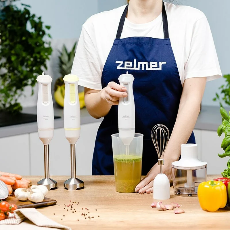 Mixeur plongeant submersible Zelmer ZHB4562L Blanc 800 W