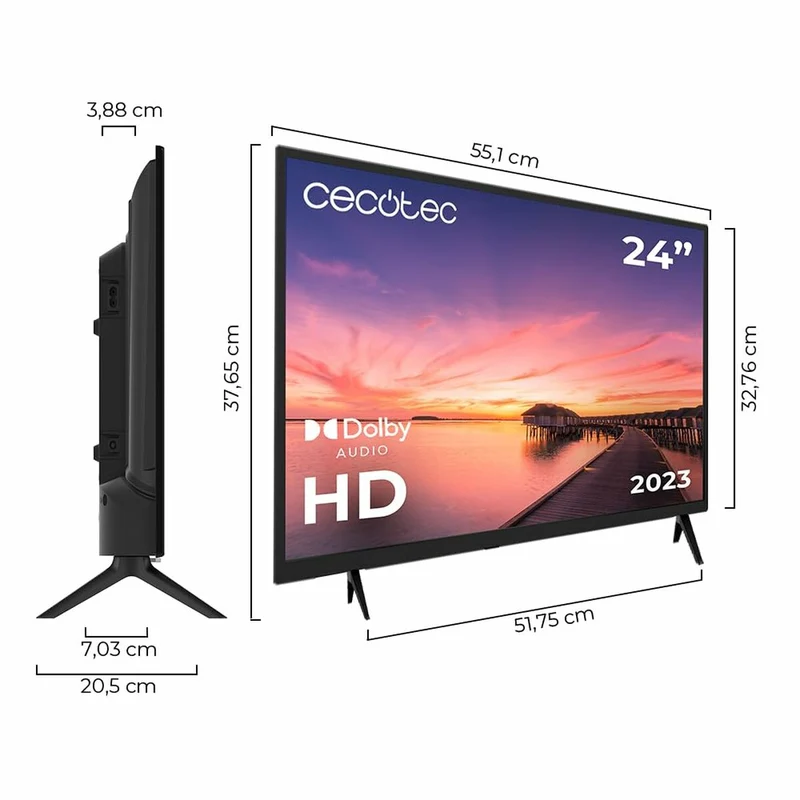Télévision Cecotec série 0 0024 HD 24" LED