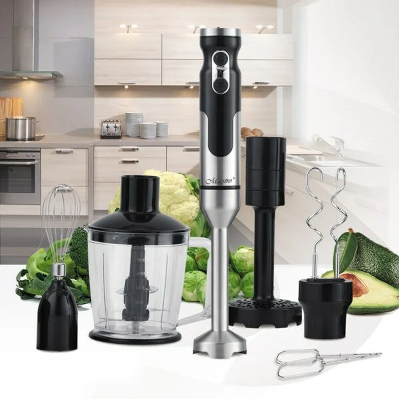 Mixeur plongeant Feel Maestro MR-567 Noir Argent 1000 W