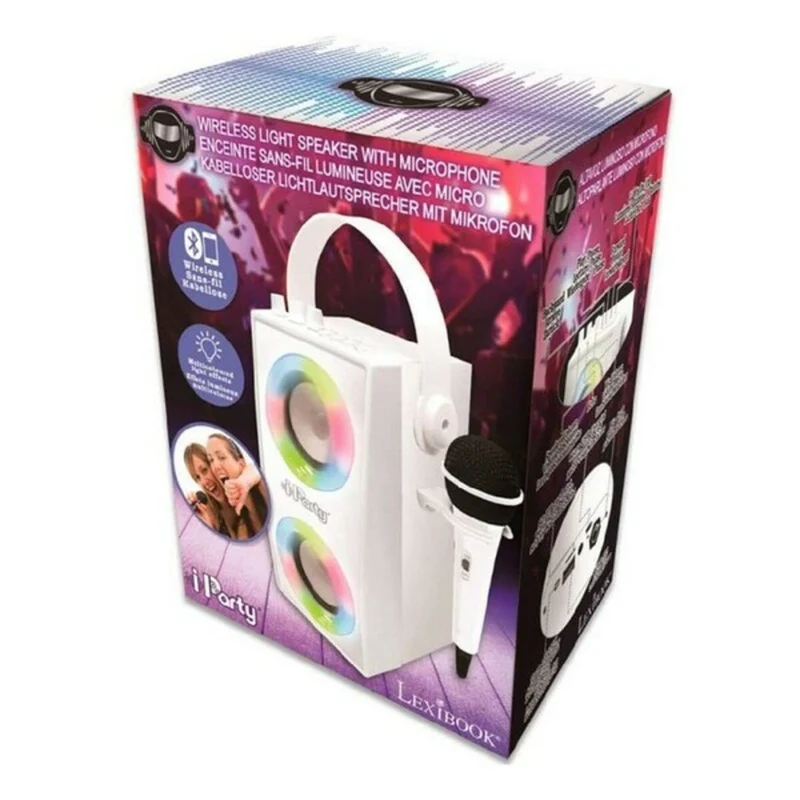 Enceinte Portable iParty Lexibook BTP180Z Bluetooth Blanc