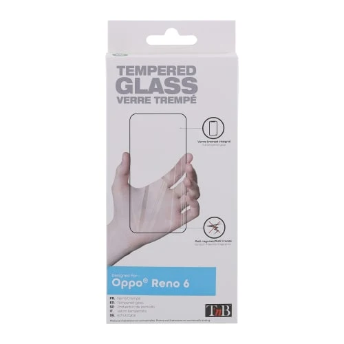 Protection intégrale en verre trempé pour Oppo Reno 6