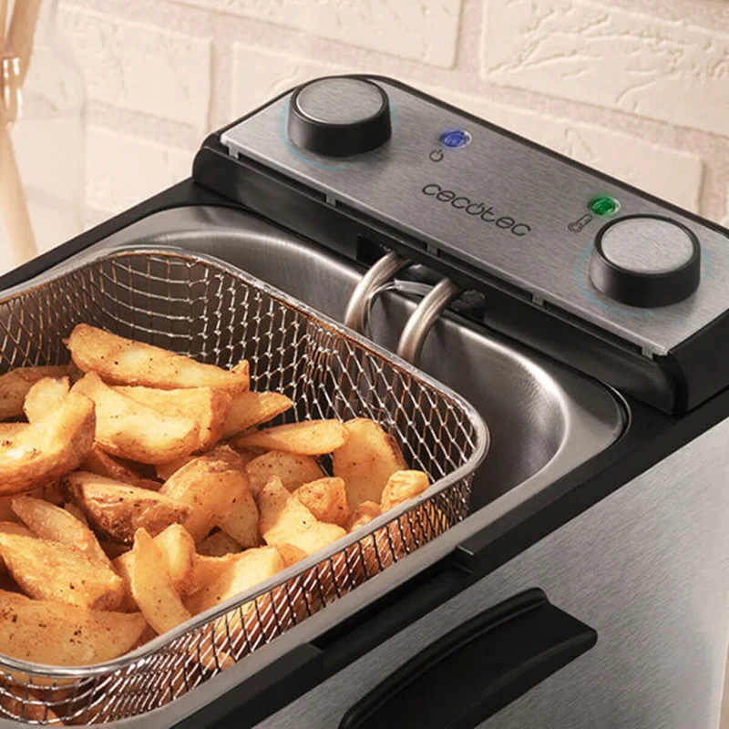 Friteuse à graisse profonde Cecotec CleanFry Infinity 3000 3 L 2400W Acier inoxydable