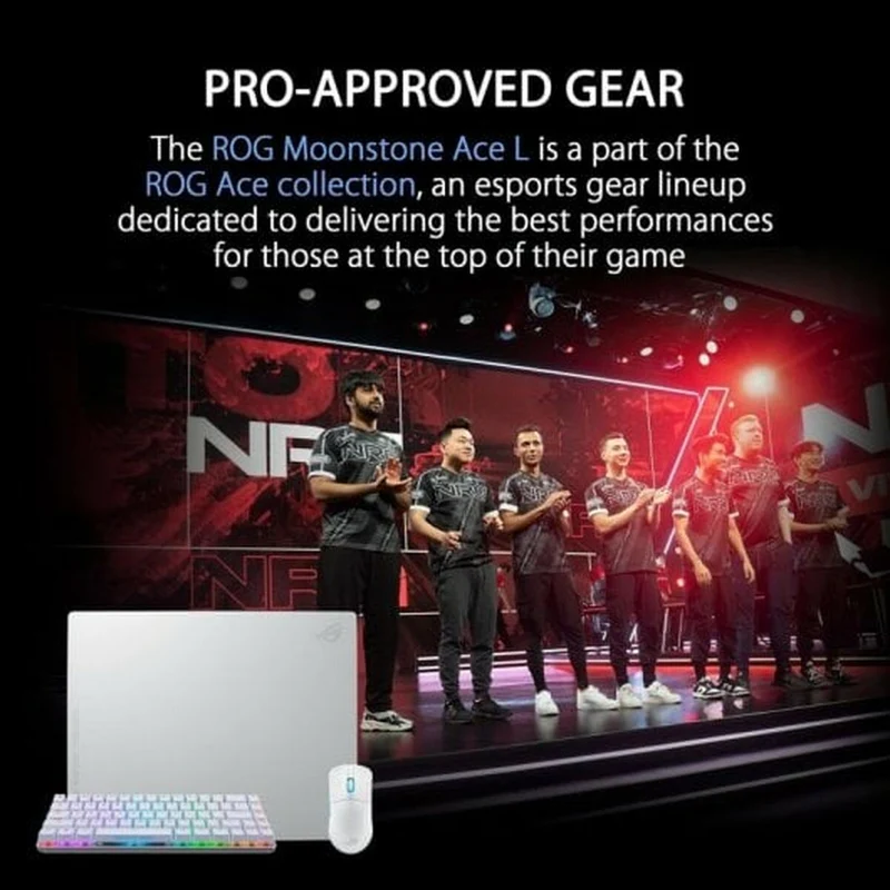 Tapis de souris Asus ROG Moonstone Ace L Blanc