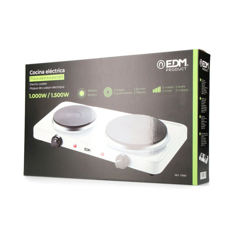 Réchaud de camping EDM 07661 1500 W