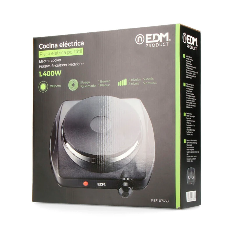 Réchaud de camping EDM 07658 1400 W