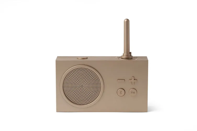 Tykho 3 enceinte bluetooth avec radio fm - soft gold