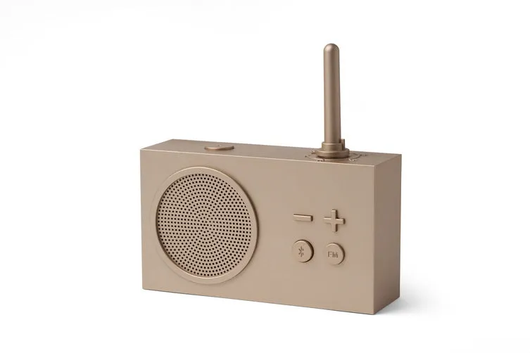 Tykho 3 enceinte bluetooth avec radio fm - soft gold