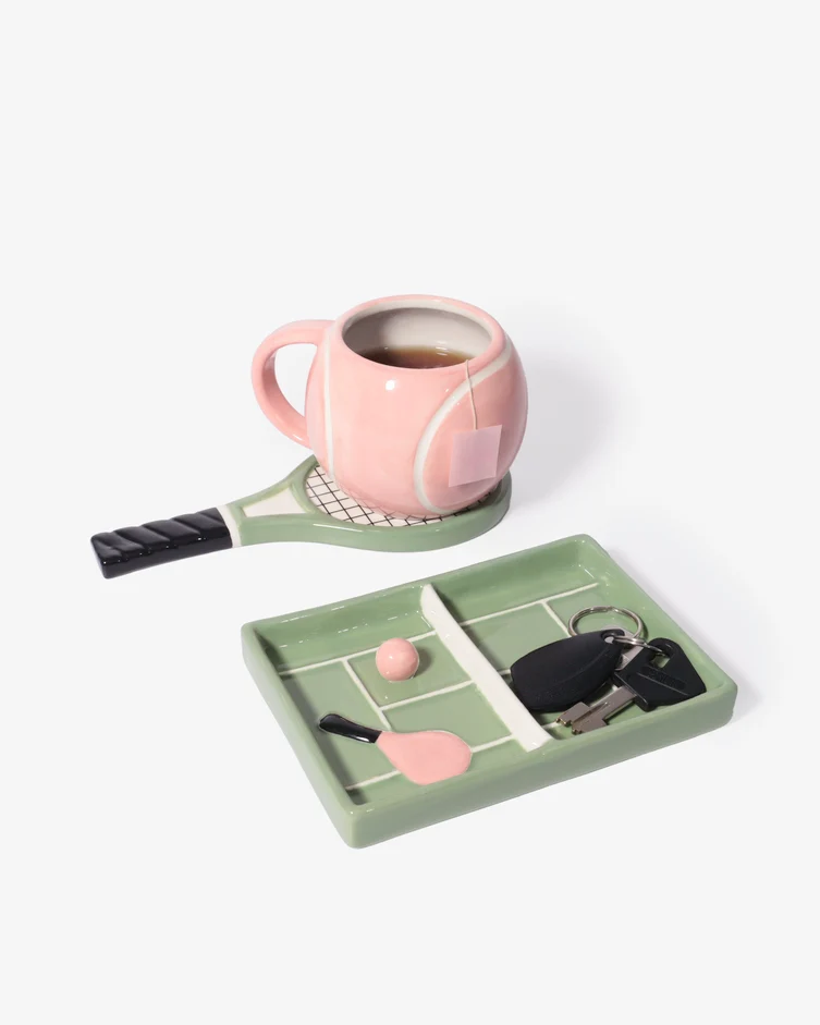 Tasse et soucoupe tennis