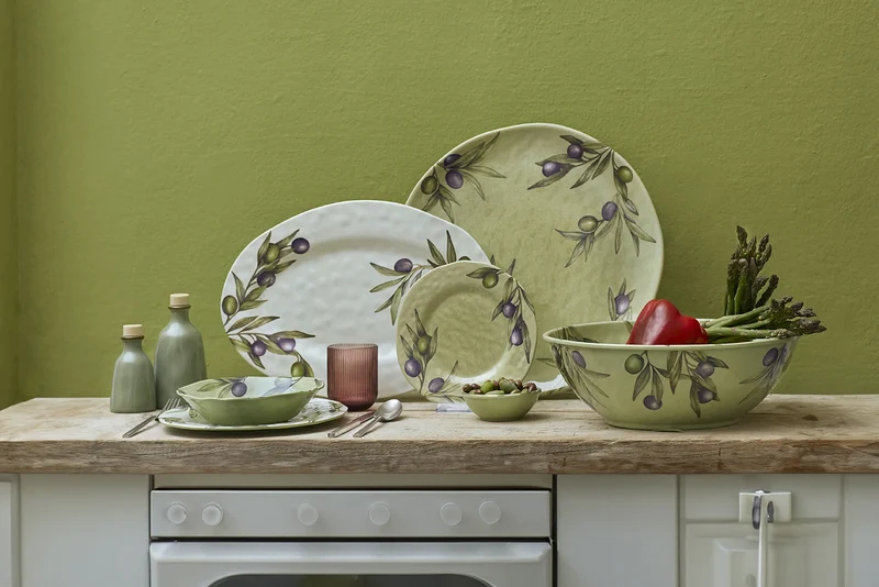 Plat ovale mélamine 45 cm - Olyvia