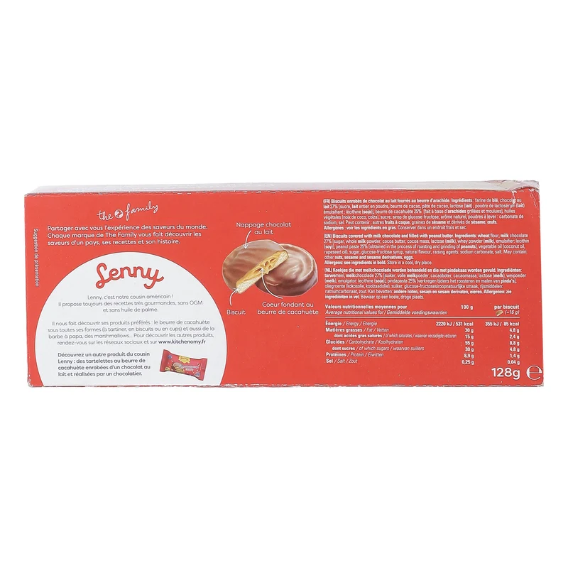 Paquet de biscuit beurre de cacahuètes