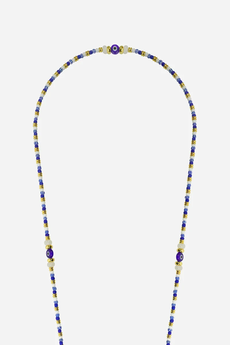 Chaîne de Téléphone Idra - Perles bleues