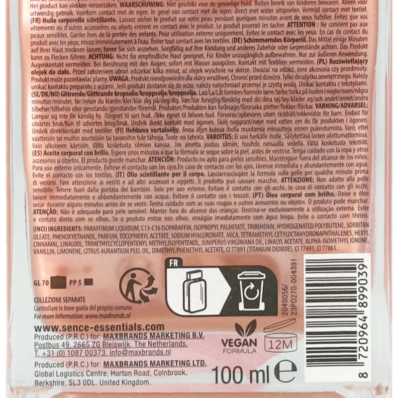 HUILE CORPS BRILLANTE WELLNESS EMBRACE