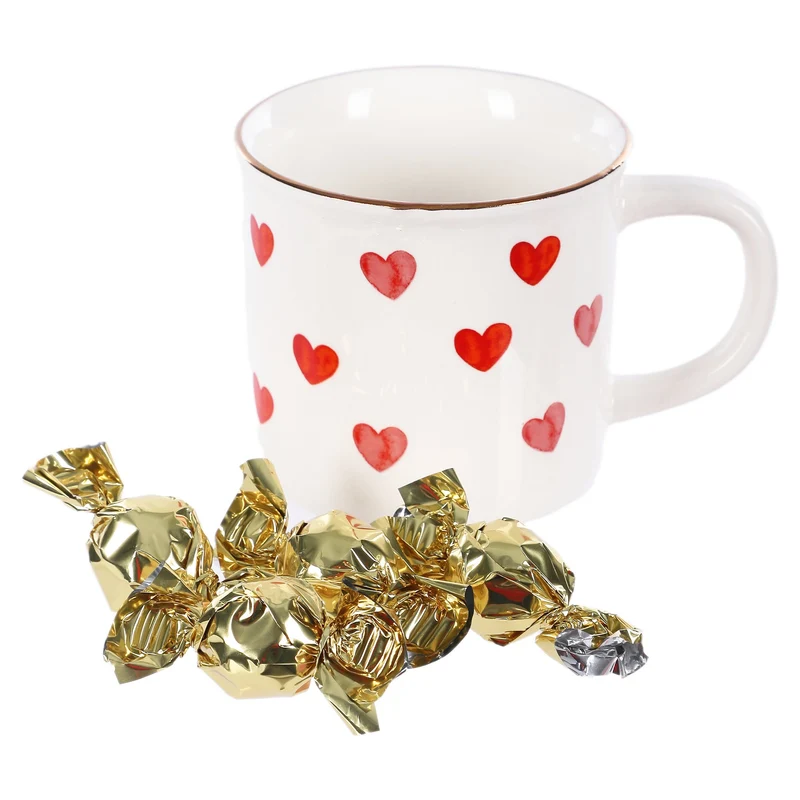 MUG HAPPY LOVE AU CHOCOLAT BLANC PRALINE SAVEUR FRAISE ASST