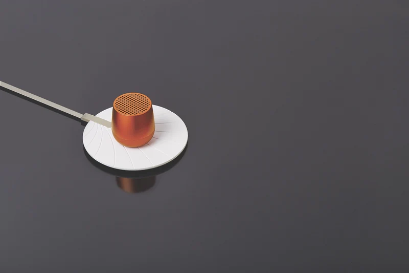 Enceinte Bluetooth Mino+ Orange metal