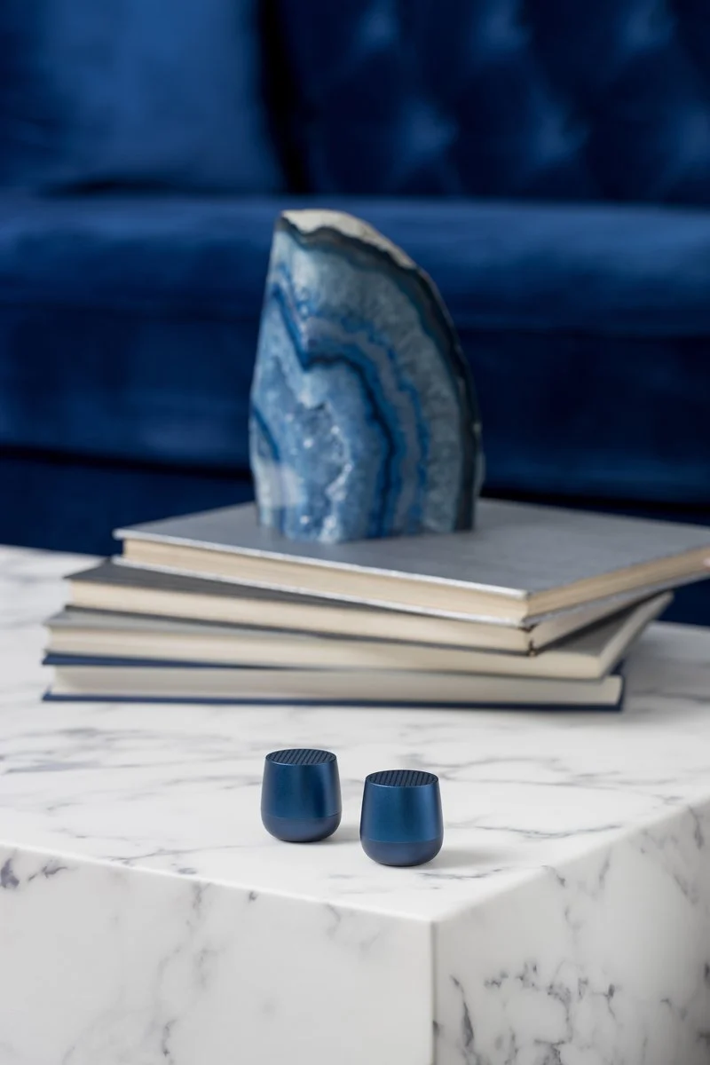 Enceinte Bluetooth Mino+ Bleu metal