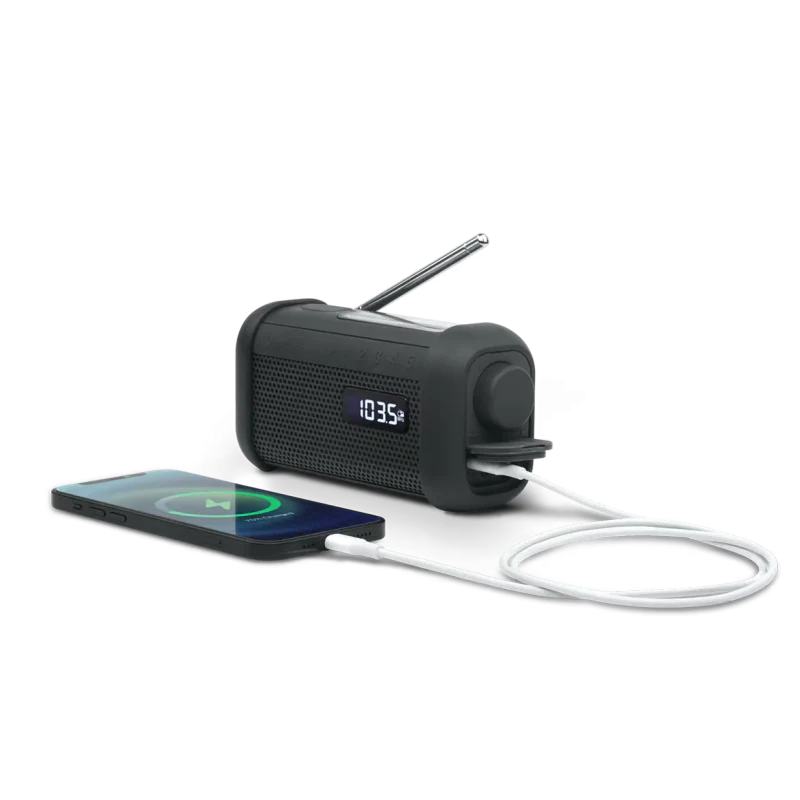 Enceinte Bluetooth portable + radio + lampe torche