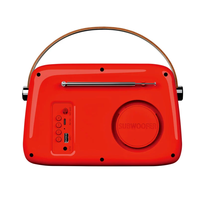 Enceinte Bluetooth + radio rétro portable