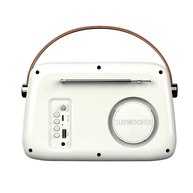Enceinte Bluetooth + radio rétro portable
