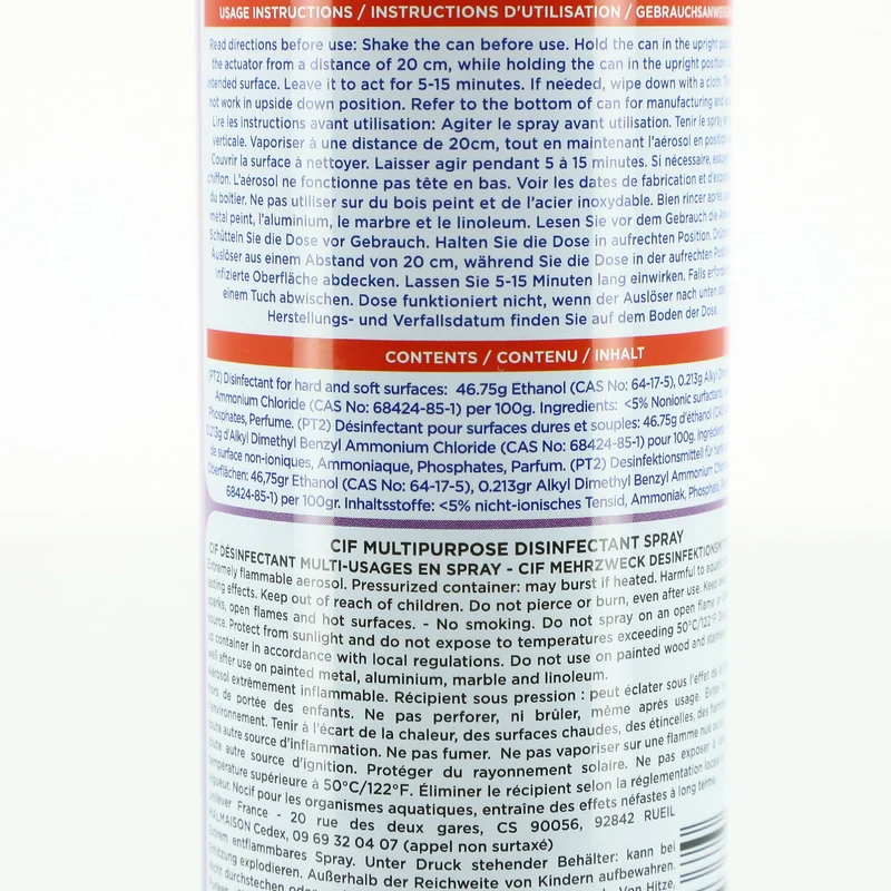 Spray désinfectant multi surface fleurs sauvages