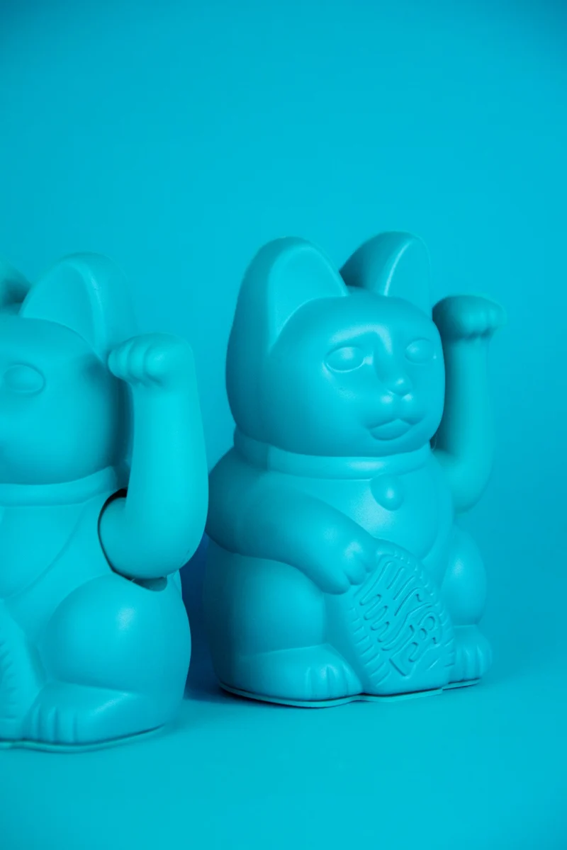 Mini Lucky Cat - Turquoise