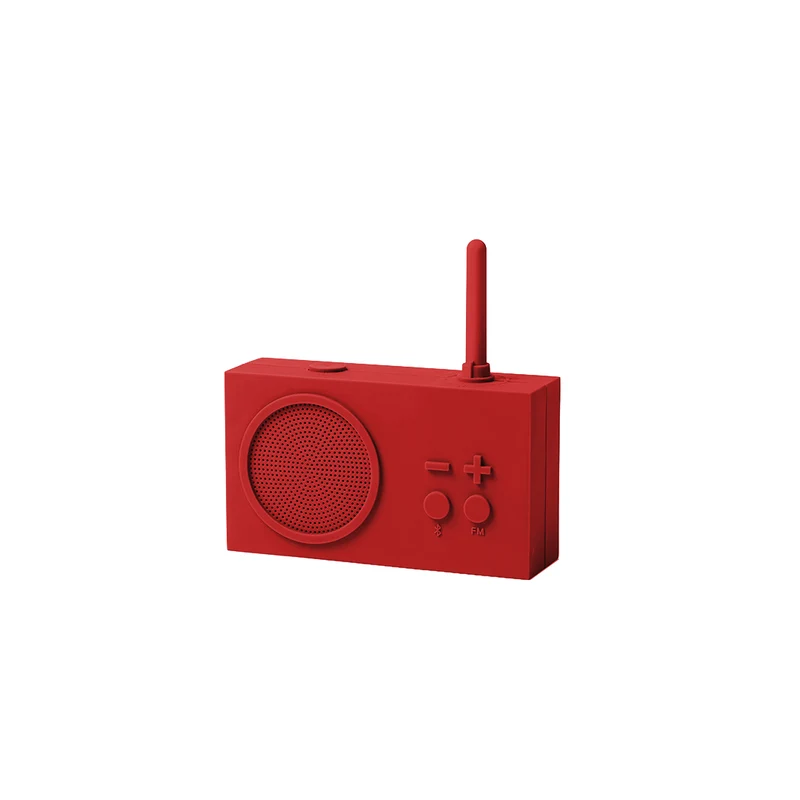 Tykho 3 enceinte Bluetooth® avec radio FM - rouge