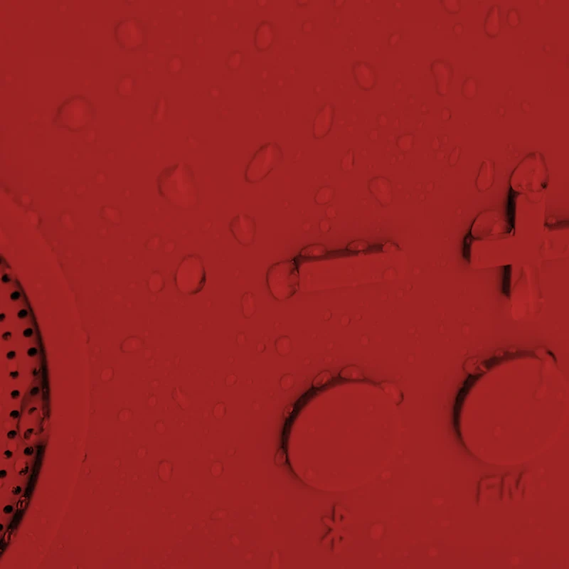 Tykho 3 enceinte Bluetooth® avec radio FM - rouge