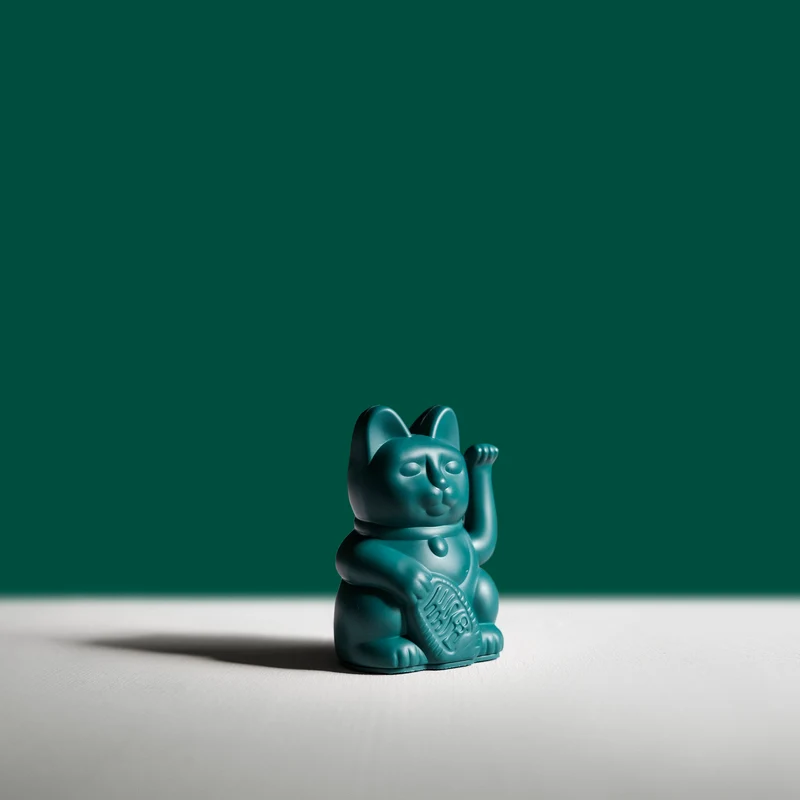 Mini Lucky Cat - Vert