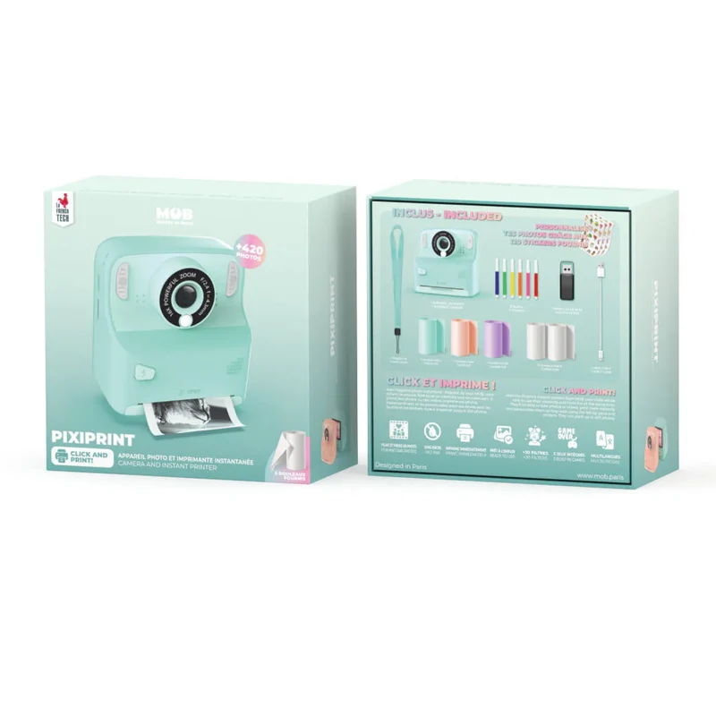 Appareil photo Pixiprint - turquoise