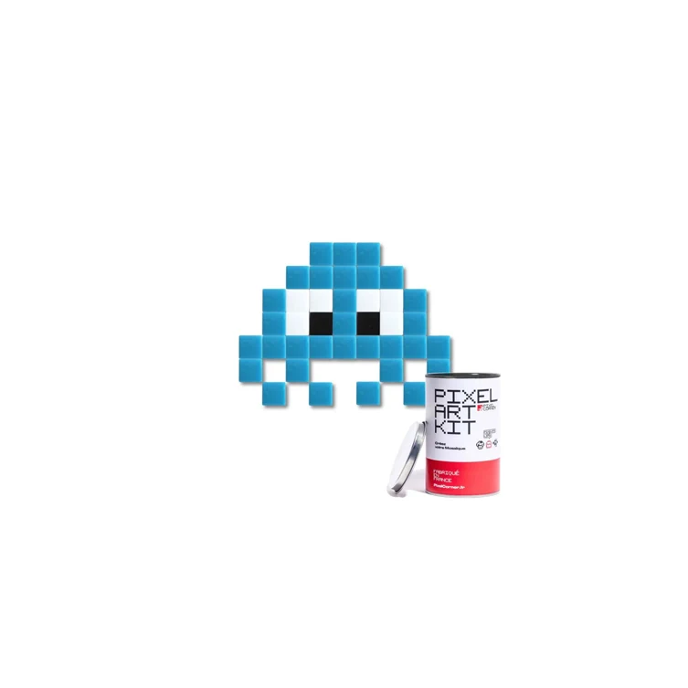 Pixel Art kit - Alien bleu clair