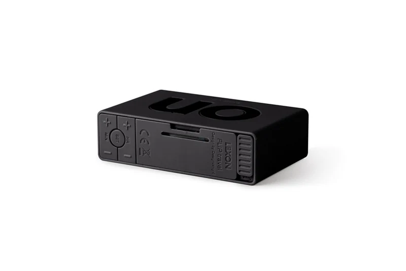 Réveil Flip mini Lexon - gris foncé